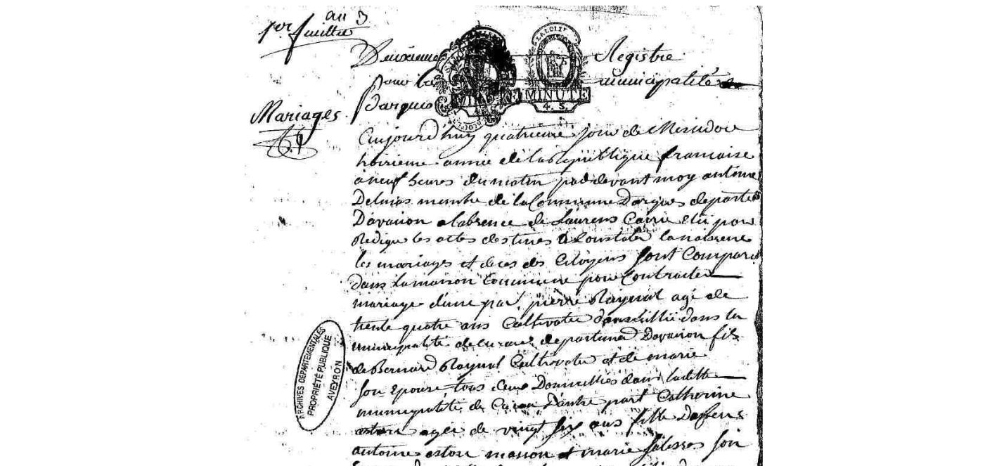 Mariage Raynal Pierre - Astorg Catherine 22_06_1795 -1.jpg